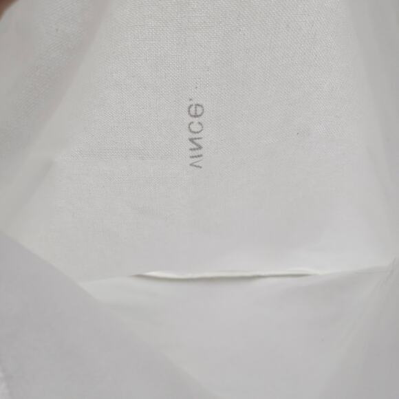 VINCE DRAWSTRING DUST BAG – 14" X 10" – WHITE FABRIC – BLACK LOGO ACCESSORY BAG - Picture 4 of 7